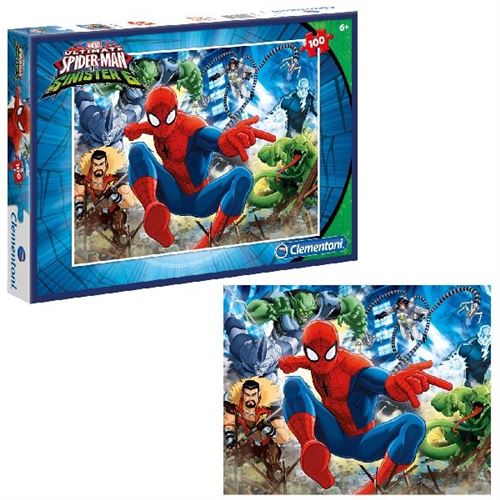 CLEMENTONI  Spiderman Puzzle 100 pi&egrave;ces 