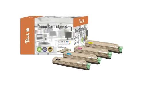 Peach 111124 6000pages noir, jaune cartouche toner et laser peach kompatible toner+tinte pt332