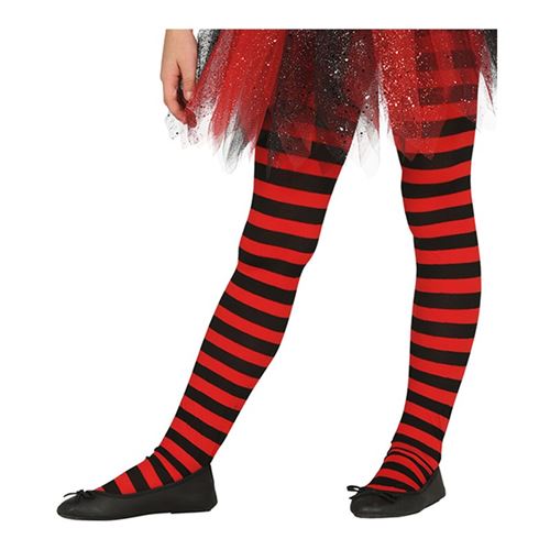 collants rouge et noir enfant