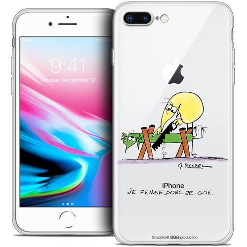 Coque Gel Apple iPhone 7 Plus (5.5 ) Extra Fine Les Shadoks® - Je pense Donc