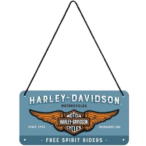 Petite Plaque à suspendre Harley Davidson en métal