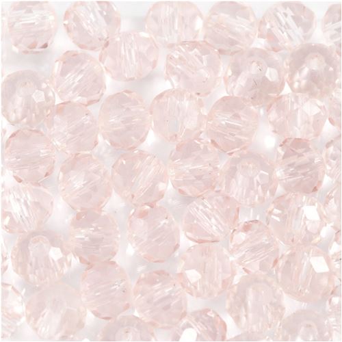 Creotime perle ronde ronde rose 4 mm 45 pièces