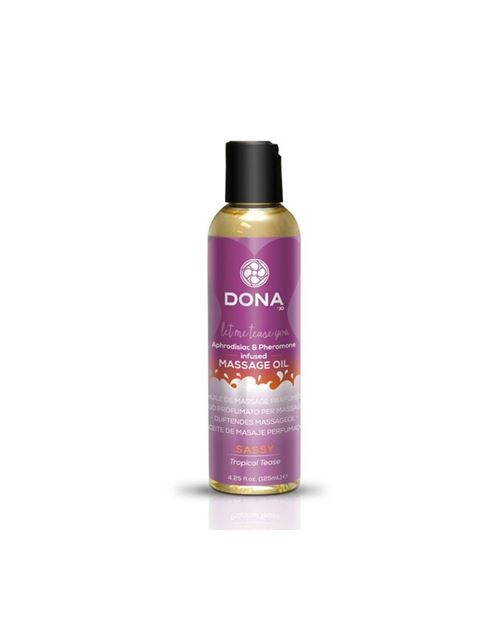 Huile parfumée de massage tropical tease 125 ml dona 5185