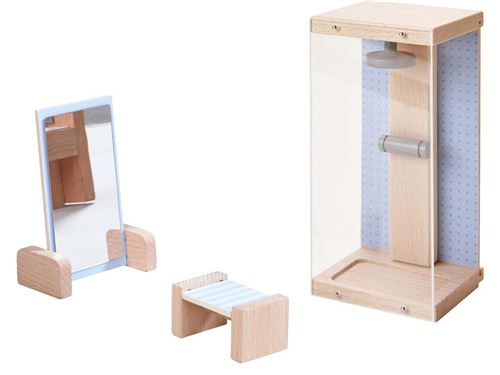 Haba - Little Friends ? Meubles pour maison de poupée Douche