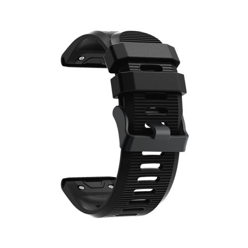 Bracelet de montre Compatible avec Garmin Fenix ​​5X / 5X Plus / Fenix ​​3/3 HR, Silicone - Noir