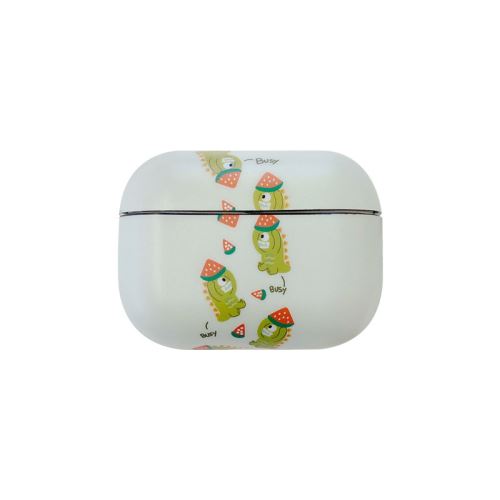 Etui Coque de protection motif de dinosaure pour votre Apple AirPods - Blanc