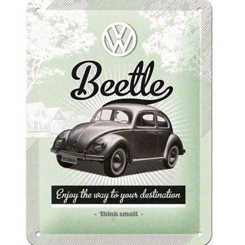 Plaque métallique Beetle Volkswagen