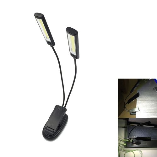 Réglable 2xCOB clip flexible lumière extérieure lampe BBQ liseuse Super Bright