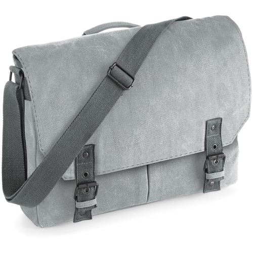 Quadra - Sac messager vintage - 12 litres (Taille unique) (Gris clair) - UTBC1482