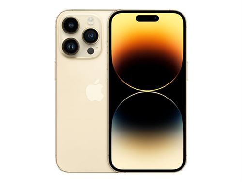Apple iPhone 14 Pro - 5G smartphone - double SIM / Mémoire interne 128 Go - écran OEL - 6.1"" - 2556 x 1179 pixels (120 Hz) - 3 x caméras arrière 48 MP, 12 MP, 12 MP - front camera 12 MP - démo - or État correct - Apple reconditionné disponible sur Fnac