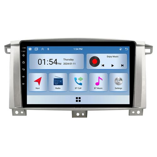 Radio GPS Voiture RoverOne® Écran Tactile CarPlay 2 Din pour Toyota Land Cruiser LC 100 2002-2007 6Go RAM 128Go ROM