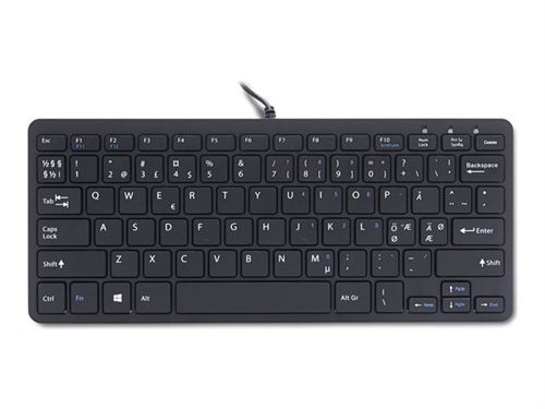 R-Go Compact - Clavier - USB - QWERTY - Nordique - noir