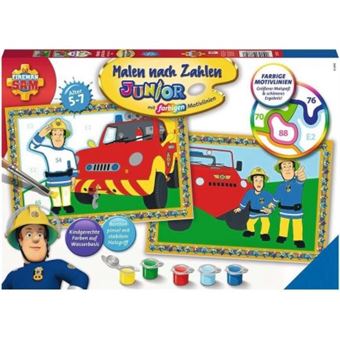 VÉHICULE KINDER & Camion Pompier" Rouge De 1986, Bon état EUR 1,50