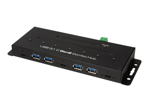 LogiLink USB 3.1 Gen 2 Type-C 7-Port Combo Hub - Concentrateur (hub) - 4 x SuperSpeed USB 3.0 + 3 x USB-C