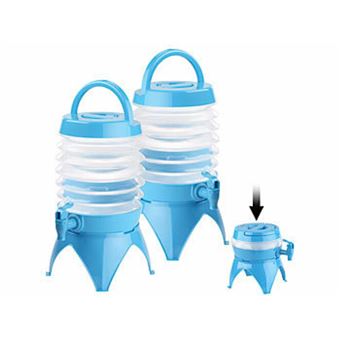 HIKEMAN Sac à eau de camping 8 L – Sac de stockage d'eau pliable avec robinet, réservoir d'eau potable lavable pour l'extérieur, le camping, la randonnée, le pique-nique, le barbecue, kit de