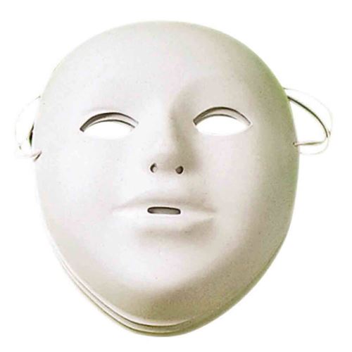 Masque - Lot de 5 - Plastique blanc