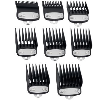 Ensemble De Peignes/guides De Coupe Avec Support Métallique Pour Tondeuse Wahl - Neuf Générique