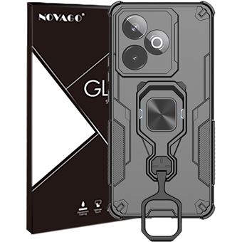 Tieeyivv Funda Magnética para Realme GT 7/GT 7T 5G Case Fina Antigolpes Antihuellas Matt Hard PC Translúcido Resistente a Los Arañazos Espalda, [Tacto