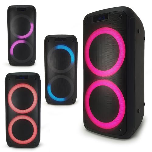 Système Actif Amplifié 900W Paire d'enceintes Sonorisation Musiciens DJ USB  Bluetooth MP3 + PIEDS IBIZA