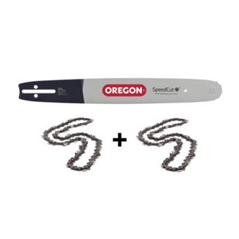 Lot De 3 Chaînes De Tronçonneuse Oregon - 40 Maillons Entraînement, Faible Rebond - Pour Tronçonneuses Jusqu'à 42cc
