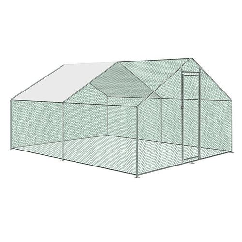 Comparer les prix de Poulailler 3x2x2m Enclos XL avec serrure enclos extérieur en acier galvanisé pour petits animaux