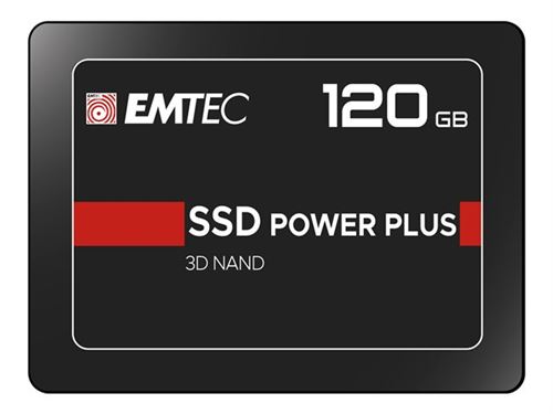 EMTEC X150 Power Plus 3D NAND - Disque SSD - 120 Go - interne - 2.5 - SATA 6Gb/s