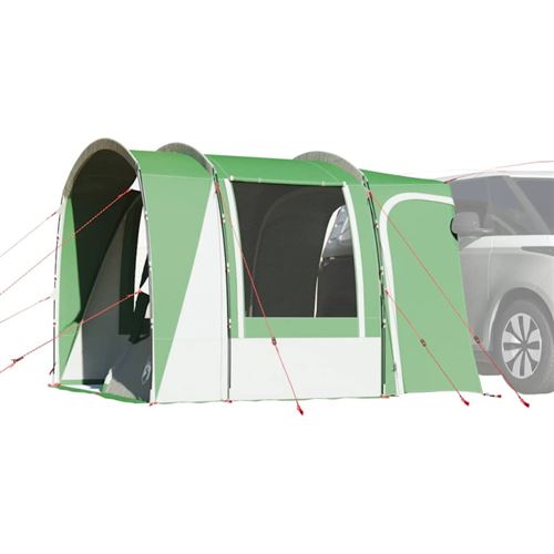 Non Communiqué Noir Tente De Voiture 4 Personnes Vert Imperméable