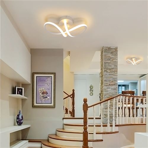 Chambre Simple plafond en bois moderne et lumineux à LED de la