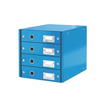 Armoire de bureau avec 20 tiroirs en plastique répartis en 2 colonnes pour  papier A4 (2,7 L par tiroir) - Armoire de classement - 20 tiroirs peu  profonds de format A4 répartis