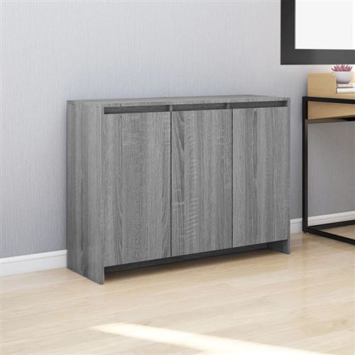 Vidaxl Gris Buffet - 102X33x75 Cm - Sonoma - Image 3