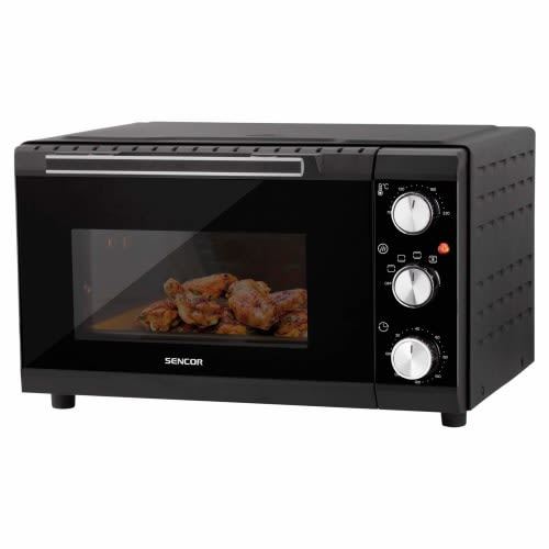 Four Posable Sencor SEO 2000BK 20L 1650W Électrique Acier Inoxydable Noir