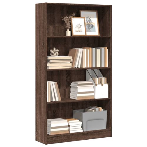 Vidaxl Marron Bibliothèque Chêne 80X24x143 Cm - Image 3