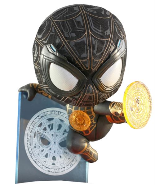 Figurine Hot Toys COSB917 - Marvel Comics - Spider Man : No Way Home - Spider Man Black and Gold Suit & Magic Shooter Version