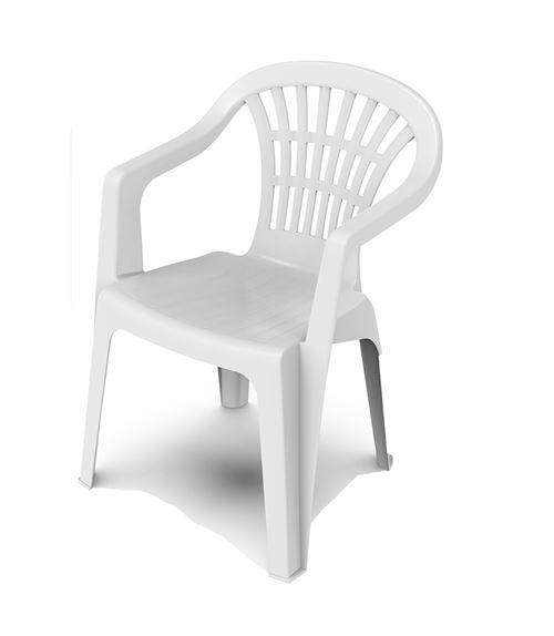 Lot 40 chaise de jardin empilable en résine-Longueur 57 x Profondeur 57 x Hauteur 80 cm