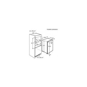 AEG SKB888EXAF SÉRIE 5000 StatiqueEncastrable Refrigerateur 87.3 cm ERefrigerateur 1 porte tout utile.