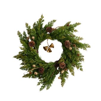 Couronne de Noel Folke, Home & You, Ø54cm, Guirlande de Porte, Décoration Suspendues pour Noël, Christmas Winter - 1