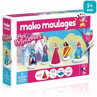 Coffret moulage en plâtre Mako moulages - Mes princesses - 5 pcs
