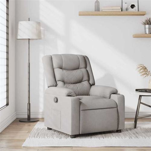 Non Communiqué Gris Vidaxl Fauteuil Inclinable Nuage Tissu 4019928