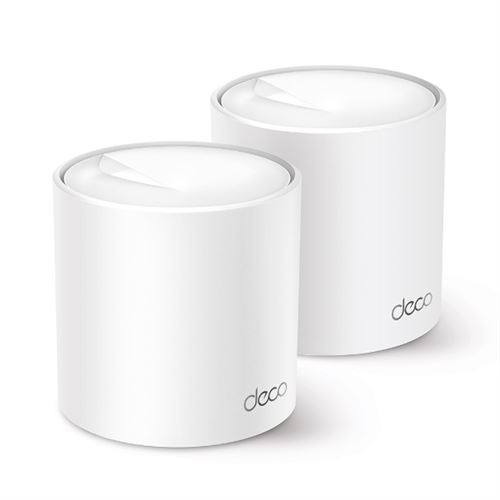 Tp-Link Deco X50 - Système Wi-Fi - (2 Routeurs) - Maillage 1Gbe - Wi-Fi 6 - Bi-Bande