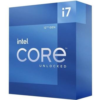 Processeur Intel Core i7-12700K BX8071512700K LGA1700 3.6GHz Cœurs 12 Bleu - 1
