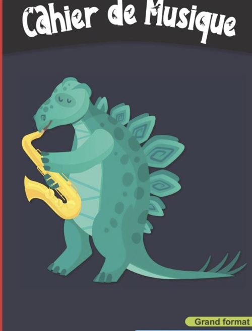 Cahier De Musique 6 Grosses Portées Par Page, Carnet Partition Pour Enfant. Grand Format, A4 21X 29,7 Cm