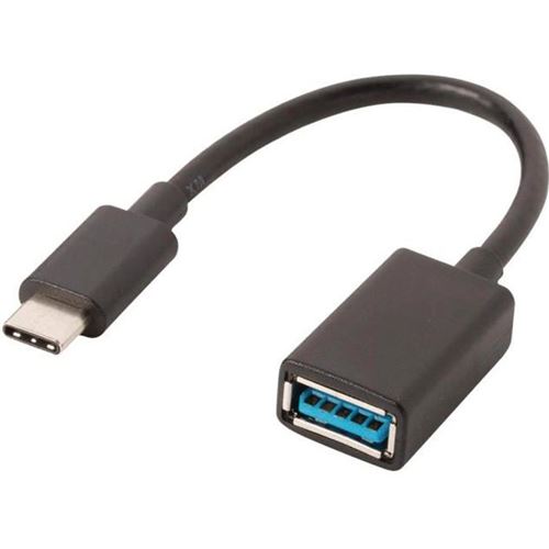 NEDIS USB 3.0 Cable - Type-C Male - A Female - 0.15 m - Noir