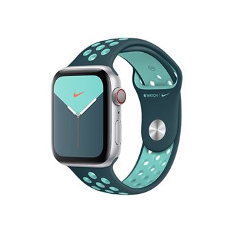 Apple 44mm Nike Sport Band - Horlogebandje voor smart watch - standaardmaat - dageraadgroen, middernachtturkoois - voor Watch Hermès Series 9, SE 3, Series 10, Series 11, Series 8, Series 9, Ultra 2, Ultra 3 - 1