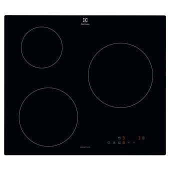 Electrolux Plaque de cuisson induction 60cm 3 feux 6000w noir - LIB60320CK