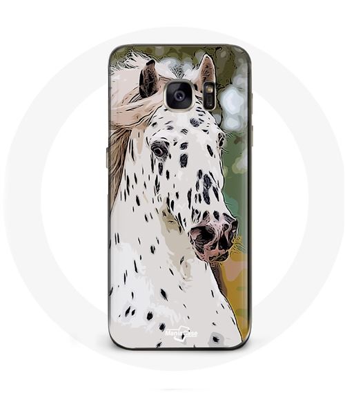 Coque pour Samsung Galaxy S6 Appaloosa Cheval blanc Maniacase