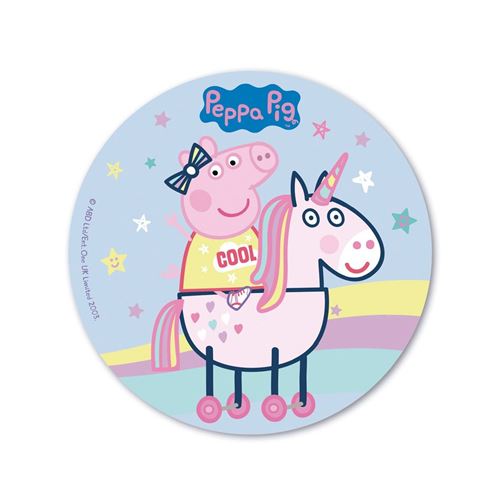 disque comestible azyme peppa pig 20cm - Coloris : Jaune160131