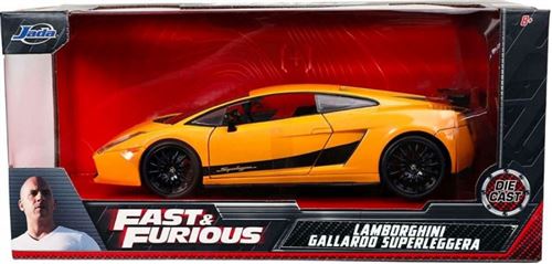 Toys Fast & Furious Lamborghini Gallardo 253203067 Echelle 1:24 Jaune