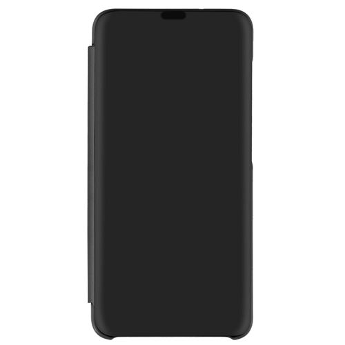 Avizar Housse pour Samsung Galaxy S21 FE Clapet translucide Design Miroir Support Vidéo Noir