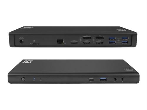 ACT - Station d'accueil - USB-C 3.2 Gen 1 - 3 x HDMI, 2 x DP - 1GbE - 135 Watt
