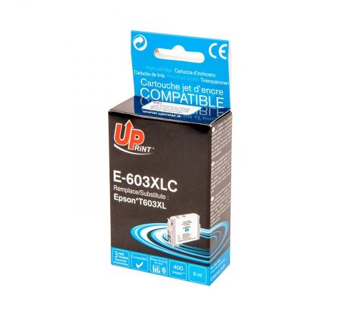 UPrint E-603XLC - 9 ml - cyan - compatible - cartouche d'encre - pour Epson Expression Home XP-2150, 2155, 3150, 3155, 4150, 4155; WorkForce WF-2840, 2845, 2870